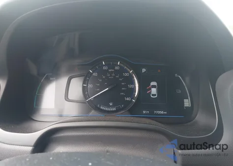 2018 Hyundai Ioniq Hybrid Blue from USA, damaged, VIN KMHC65LC1JU075665